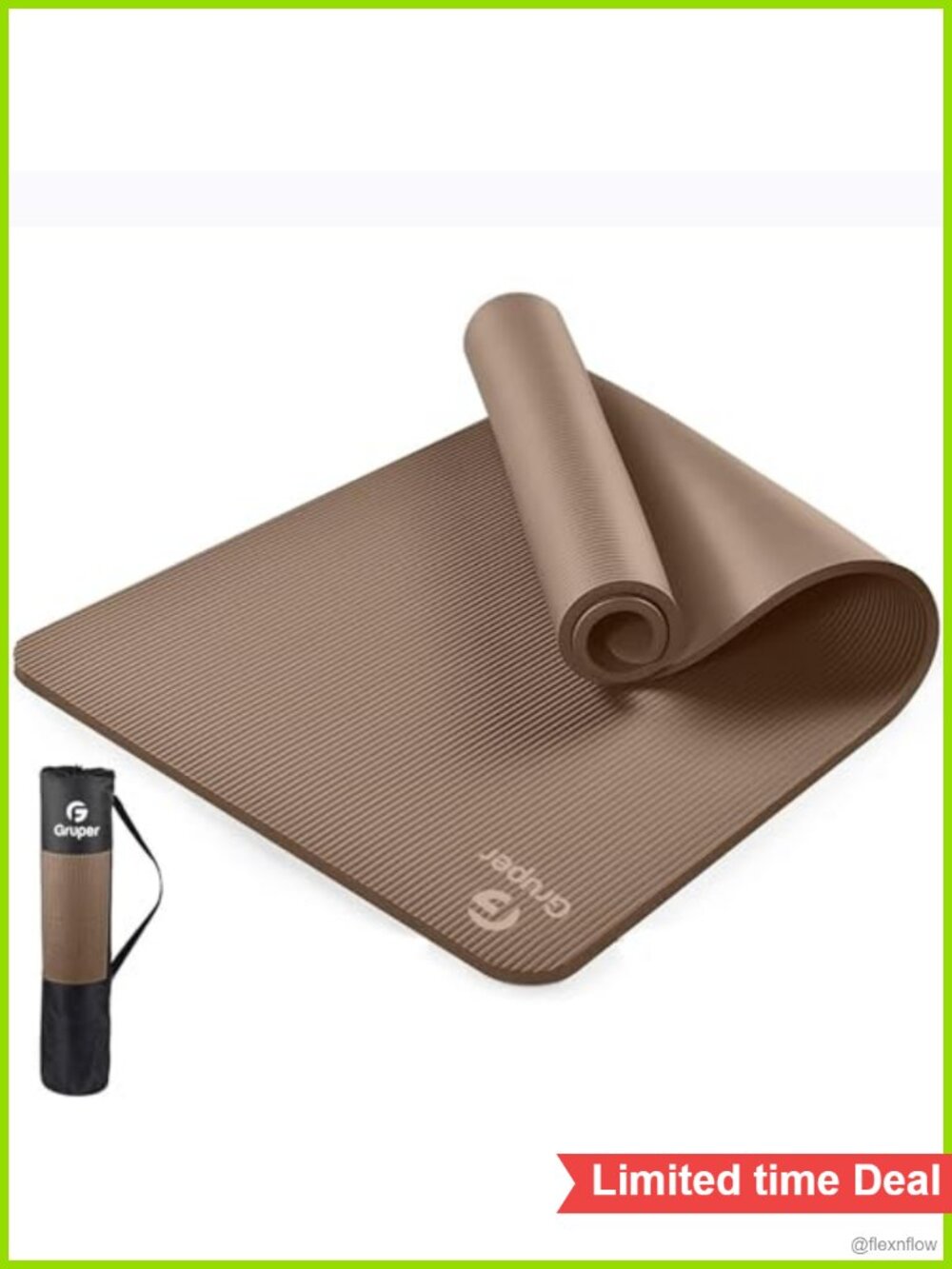 Extra Thick Non Slip Yoga Mat with Carrying Strap and Bag for Pilates Exercise